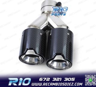 COLA ESCAPE DOBLE BMW M PERFORMANCE CARBONO CROMO IZQ