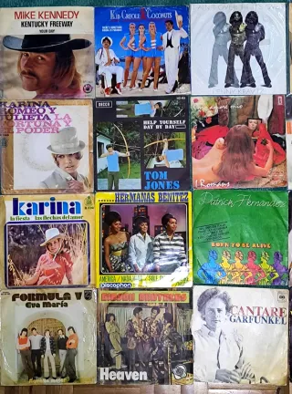Lote Singles Vinilo Pop Rock, funk,y Latino