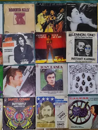 Lote Singles Vinilo Pop Rock, funk,y Latino