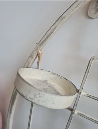 Portacandele da parete in metallo