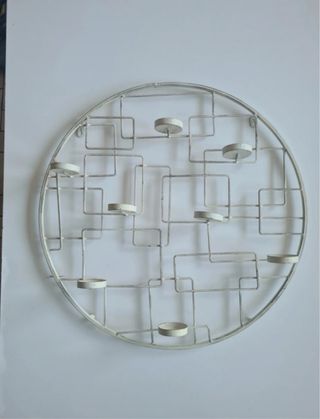 Portacandele da parete in metallo