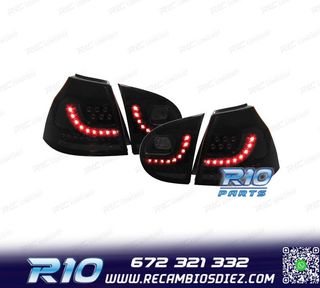 PILOTOS VOLKSWAGEN VW GOLF 5 03-08 LED FONDO NEGRO AHUMADO