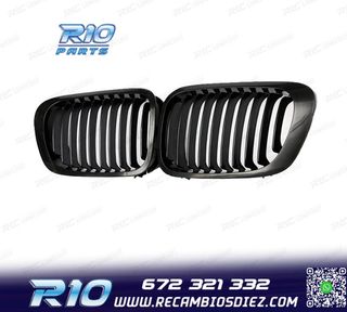 PARRILLAS BMW E46 COUPE CABRIO 99-03 NEGRO BRILLO LOOK M PER