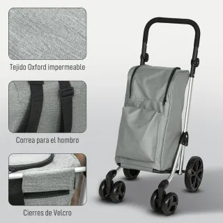 Carrito Compra Plegable 46L 3 en 1
