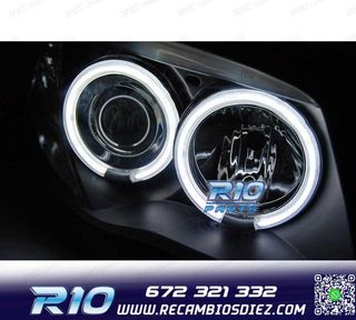 FAROS BMW E81 E87 E82 E88 OJOS ANGEL CCFL FONDO NEGRO