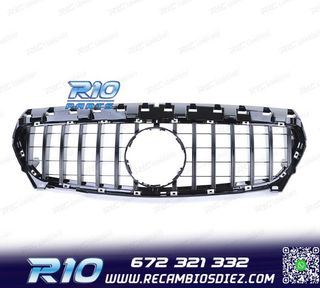 PARRILLA MERCEDES CLA W117 13-16 LOOK AMG GTR NEGRO BRILLO