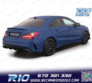 DIFUSOR MERCEDES CLA C117 16-19 LOOK AMG NEGRO BRILLO + COLA