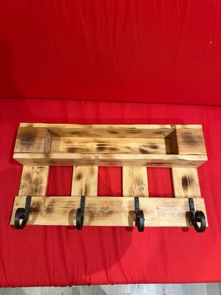 Appendiabiti Legno Riciclato con Ganci