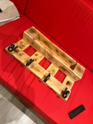 Appendiabiti Legno Riciclato con Ganci