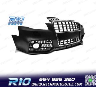 PARAGOLPES DELANTERO AUDI A4 B7 04-08 LOOK S LINE CROMO NEGR