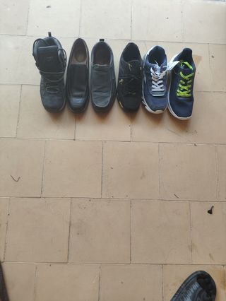 Zapatos Talla 45 Negros y Azules