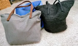 Lote 3 Borse Nere e Grigie