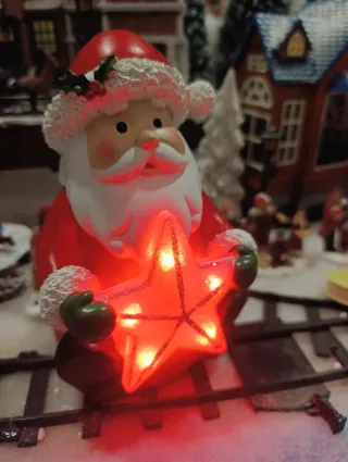Figura Navideña Santa Claus con Luces