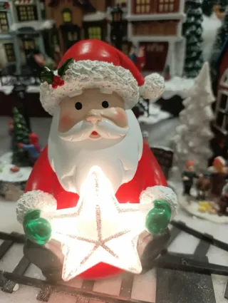 Figura Navideña Santa Claus con Luces