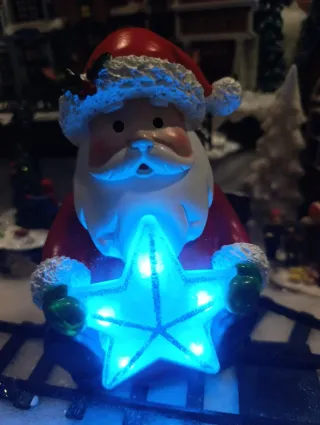 Figura Navideña Santa Claus con Luces