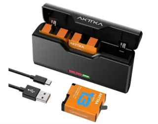 3 Baterías y Cargador AKTTKA GoPro