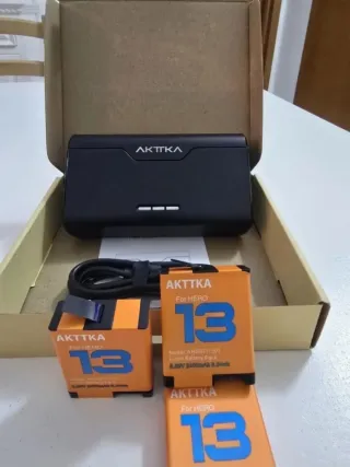 3 Baterías y Cargador AKTTKA GoPro