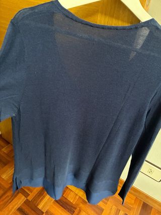 Jersey punto azul marino