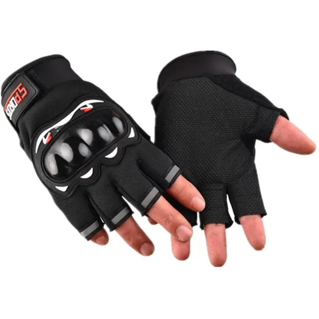 Guantes XL Moto de Medio Dedo NUEVO