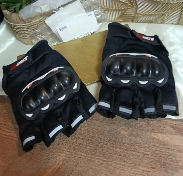 Guantes XL Moto de Medio Dedo NUEVO