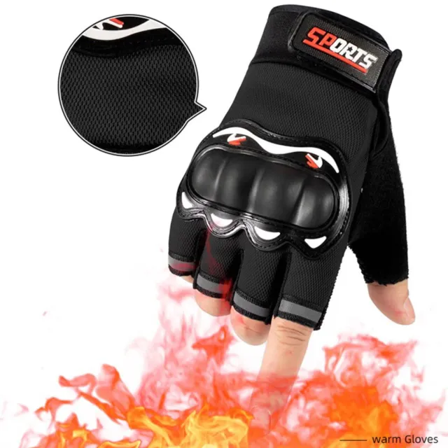 Guantes XL Moto de Medio Dedo NUEVO
