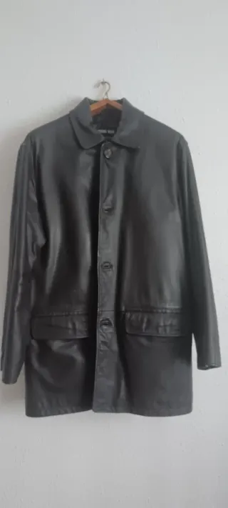 Chaquetón de piel para hombre