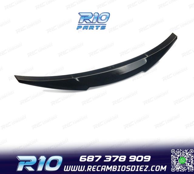 ALERON SPOILER BMW E92 COUPE LOOK M4 NEGRO BRILLO