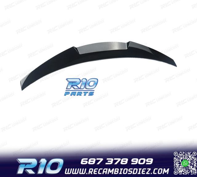 ALERON SPOILER BMW E92 COUPE LOOK M4 NEGRO BRILLO