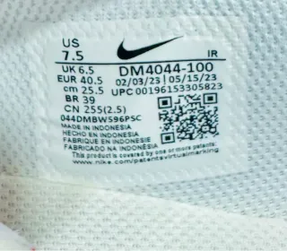 Zapatillas Nike Cortez - 38 Blancas