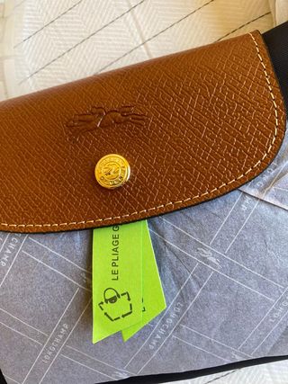 Longchamp Le Pliage Talla L Azul Marrón
