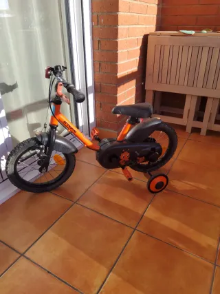 Bici infantil Decathlon Btwin naranja