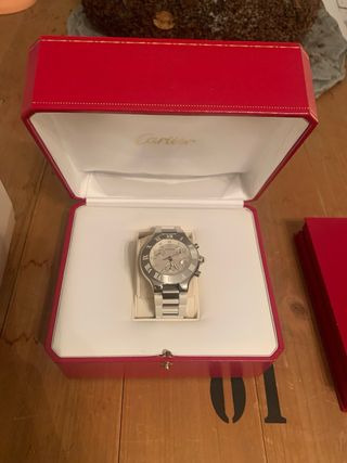 Reloj Cartier 21Chronoscaph Acero (escucho oferta)