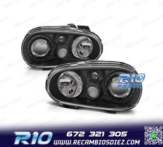 FAROS VOLKSWAGEN VW GOLF 4 LOOK R32 FONDO NEGRO