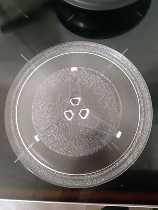 Plato giratorio microondas con aro