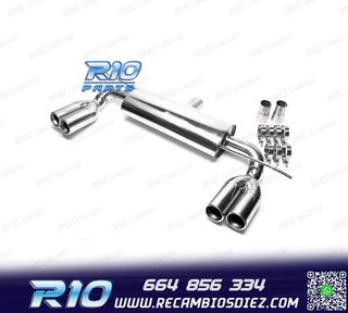 SILENCIOSO ESCAPE DOBLE SALIDA EN INOX VOLKSWAGEN VW GOLF V