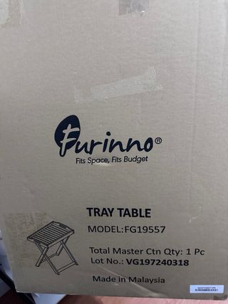 Mesa Bandeja Plegable Madera Furinno