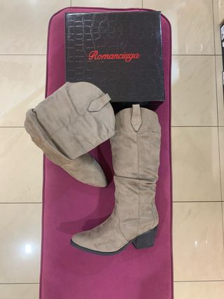 Stivali artigianali Camoscio Taupe