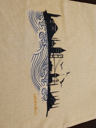 Shopper Istanbul Beige Blu