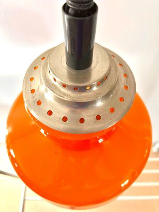 Lámpara colgante naranja cristal