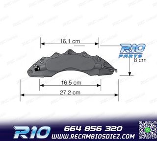 CUBRE PINZAS DE 6 PISTONES AZUL