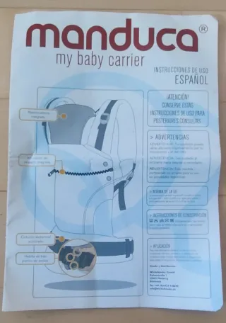 Mochila Portabebés Manduca Negra