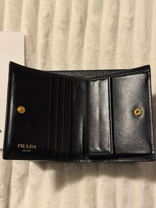 Portafoglio Prada Nero