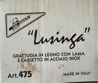 Grattugia Legno Acciaio con Cassetto