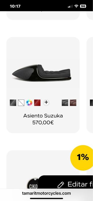 Asiento artesanal Tamarit para Speed Twin 1200