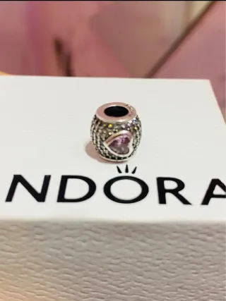 Pandora Charm Cuore Pavé Rosa