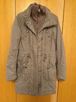 Abrigo 3/4 Mujer Esprit Beige/Marrón