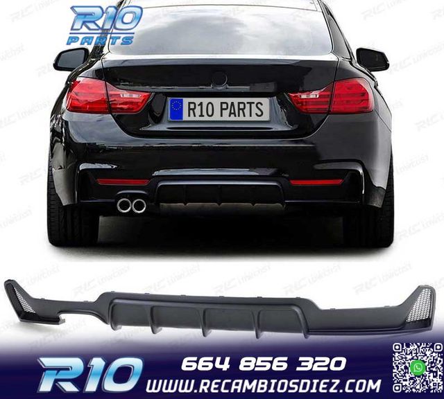 DIFUSOR BMW F32 F33 F36 LOOK M PERFORMANCE SALIDA DOBLE IZQ