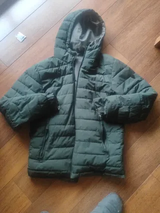 Anorak reversible verde/marrón Talla S