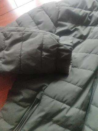 Anorak reversible verde/marrón Talla S