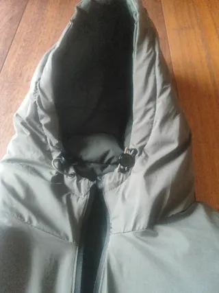 Anorak reversible verde/marrón Talla S